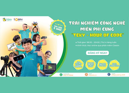 Trải nghiệm công nghệ lập trình miễn phí cùng “Teky – Hour Of Code”