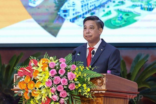 Chủ tịch UBND tỉnh Hậu Giang phát biểu