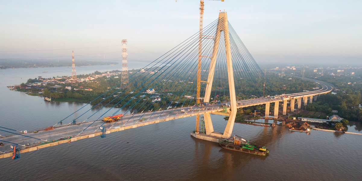 cầu Mỹ Thuận 2 với kết cấu dây văng